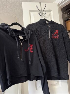 PINK Victoria's Secret Collegiate- Alabama, half zip pullovers